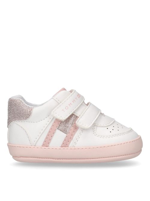 Sneakers bianca e rosa TOMMY HILFIGER | 33721BIANCO ROSA